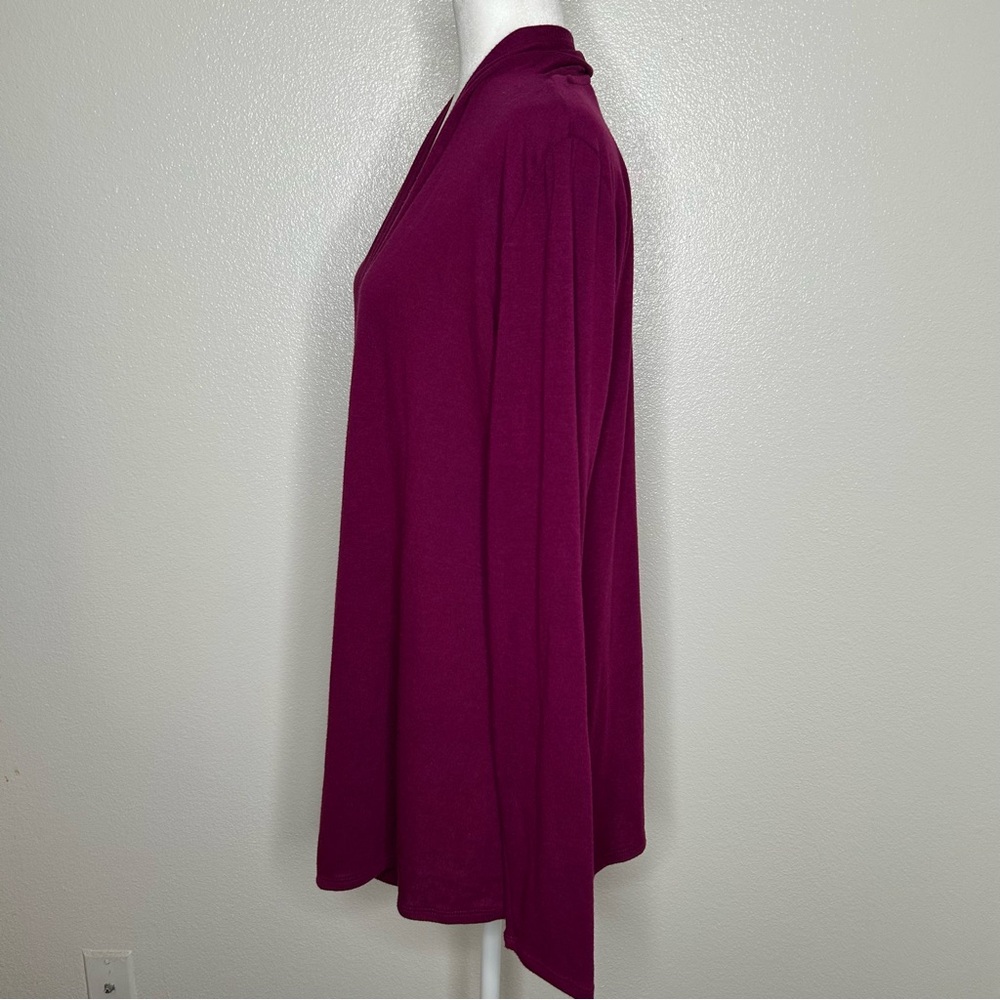 Mix By 41 Hawthorn Stitch Fix Womens Magenta Open Front Cardigan Sweater Size Xl View 5